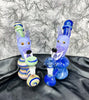 Two different wolf bubbler bongs side by side to show you the two different variants available.