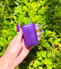 Purple Square Glycerin Glitter Glass Hand Pipe