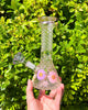 Pink Crystal Dried Floral Daisies Water Pipe/Bong