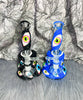 Black Eyeballs Monster Glow In The Dark Glass Water Pipe/Dab Rig