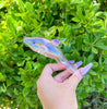 Pink Iridescent Dolphin Glass Hand Pipe