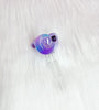 Purple Crescent Moon 14mm Glass Bowl