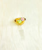 Amber Frog Daisy 14mm Glass Bowl