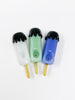 Group photo of the 3 different popsicle hand pipes showing their bowl size