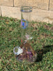 Pink StayLit Holographic Opal Crystal 12in Beaker Glass Water Pipe/Bong