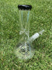 Black StayLit 10in Beaker Glass Water Pipe/Bong