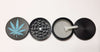 Herb Grinder Teal Weed Leaf Glitter Custom Spice Grinder 4 Piece 55mm W/ Cleaning Tool