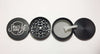 Herb Grinder White Font Black StayLit Custom Spice Grinder 4 Piece 55mm W/ Cleaning Tool