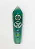 Green Fluorite Crystal Hand Pipe Lotus Flower