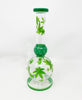 Green Weed Leaves Glass Water Pipe/Dab Rig