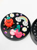Cute Kawaii Fruit Herb Grinder Swarovski Crystal Spice Grinder 4 Piece 55mm W/ Cleaning Tool