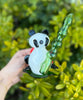 Bamboo Panda Glass Water Pipe/Dab Rig