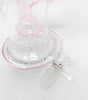 Opal Holographic StayLit Crystal 9in Bent Neck Glass Water Hand Pipe/Dab Rig