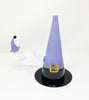 Spooky Purple Witch Hat Glass Water Pipe/Rig