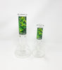 Weed Leaves Beaker Glass Water Pipe/Bong