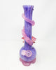 Noble Glass Lavender Spotted Pink Flower Flower Heady Glass Water Pipe/Bong