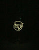 Matte Pink Glow In The Dark StayLit 9in Bent Neck Glass Water Hand Pipe/Dab Rig