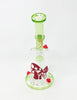 Green Mushrooms Fairy Swarovski Crystal Water Pipe/Dab Rig