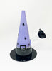 Spooky Purple Witch Hat Glass Water Pipe/Rig
