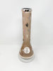 Rose Gold Weed Leaves Beaker Glass Water Pipe/Bong