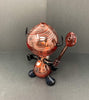 BossHaas Black Red Opal Dab Dude Heady Glass Water Pipe/Dab Rig