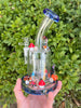 Evil Gnomes Bent Neck Glass Water Pipe/Rig