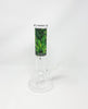 Weed Leaves Beaker Glass Water Pipe/Bong