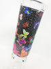 Rainbow Butterflies Beaker Glass Water Pipe/Bong