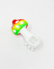 Rasta Mushroom Silicone Hand Pipe