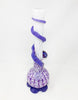 Noble Glass White Purple Heart Heady Glass Water Pipe/Bong