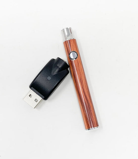 510 Threaded Battery Wood Grain Vape Pen  StayLit Design