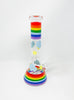 Rainbow Beaker Glass Water Pipe/Bong