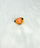 Amber Heart 14mm Glass Bowl