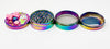 Rainbow Herb Grinder Rainbow Swarovski Crystal Dog Custom 4 Piece 55mm W/ Cleaning Tool