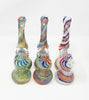 Swirl Double Chamber Glass Hand Pipe/Bubbler
