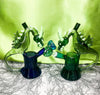 Smoked Dragon Recycler Glass Water Pipe/Dab Rig
