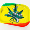Rasta Weed Leaf Rolling Tray