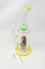 StayLit 10.25in Under The Sea Bent Neck Glass Water Hand Pipe/Dab Rig
