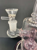 Opal Holographic StayLit Crystal 9in Bent Neck Glass Water Hand Pipe/Dab Rig