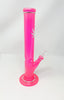 Pink StayLit Opal Hologrpahic Crystal 11.5in Glass Water Pipe/Bong
