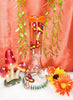 Orange Mushrooms 12in Glass Water Pipe/Bong