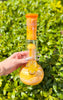 Retro Yellow Genie Bottle Glass Water Pipe/Dab Rig