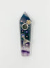 Rainbow Fluorite Crystal Hand Pipe Mermaid Starfish