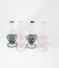 Candy Heart Glass Water Hand Pipe/Dab Rig