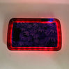 Purple Cannabis Leaves LED Rolling Tray Featuring 7 Colors and Party Mode