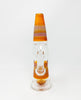 Guru Glass Orange Sherbert Chaos Lamp Heady Glass Water Pipe/Rig