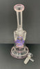 Opal Holographic StayLit Crystal 9in Bent Neck Glass Water Hand Pipe/Dab Rig