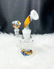Bent Neck Wig Wag Glass Water Pipe/Dab Rig