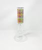 Rainbow Plaid Beaker Glass Water Pipe/Bong