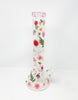 Pink Dried Floral 18 inch Glass Water Pipe/Bong